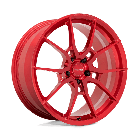 Niche T113 KANAN 21x12 ET65 5x130 71.50mm BRUSHED CANDY RED (Load Rated 726kg)