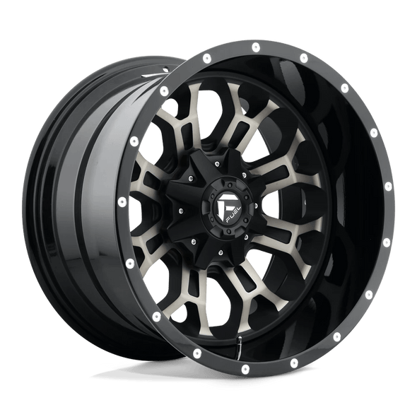 Fuel D561 CRUSH 18x9 ET19 6x135/140 106.10mm GLOSS MACHINED DOUBLE DARK TINT (Load Rated 1134kg)