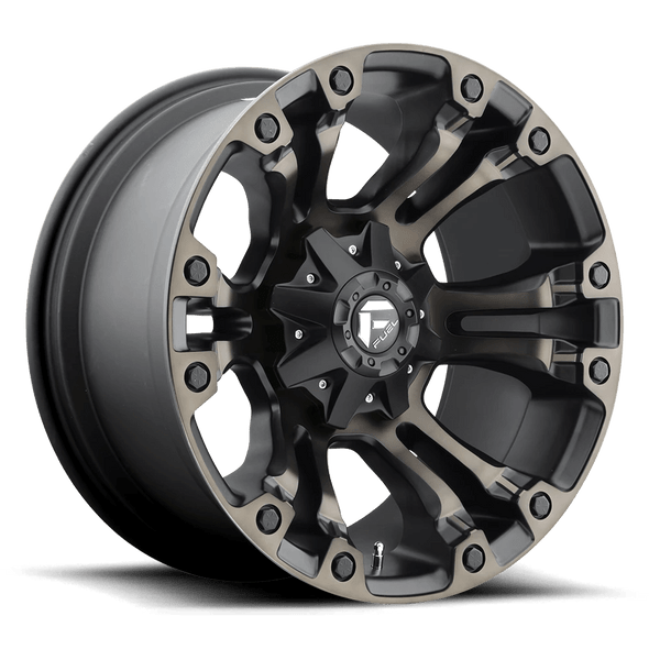 Fuel D569 VAPOR 22x10 ET-19 6x135/139.7 106.10mm MATTE BLACK DOUBLE DARK TINT (Load Rated 1134kg)