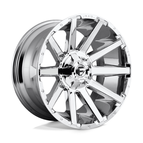 Fuel D614 CONTRA 22x12 ET-43 6x135/139.7 106.10mm CHROME PLATED (Load Rated 1134kg)