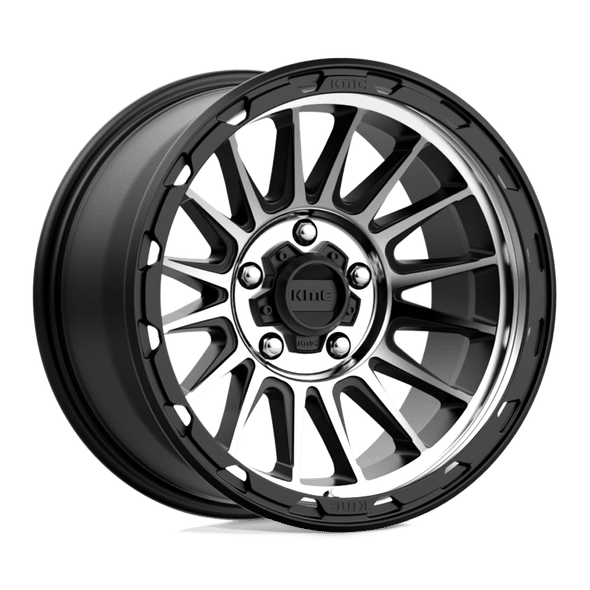 KMC KM542 IMPACT 17x9 ET-12 6x139.7 106.10mm SATIN BLACK MACHINED (Load Rated 1134kg)