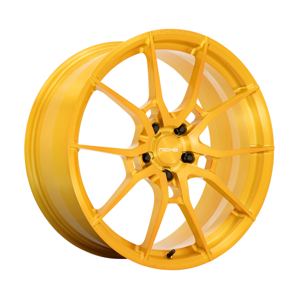 Niche T112 KANAN 20x9.5 ET20 5x112 66.56mm BRUSHED CANDY GOLD (Load Rated 726kg)