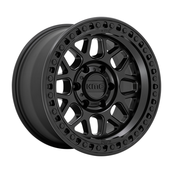 KMC KM549 GRS 17x9 ET-12 5x127 71.50mm SATIN BLACK (Load Rated 1134kg)