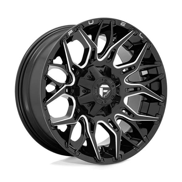 Fuel D769 TWITCH 20x9 ET01 6x135/140 106.10mm GLOSSY BLACK MILLED (Load Rated 1134kg)