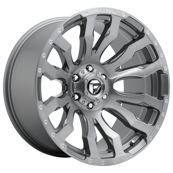 Fuel D693 BLITZ 20x9 ET01 6x139.7 106.10mm BRUSHED GUN METAL TINTED CLEAR (Load Rated 1134kg)