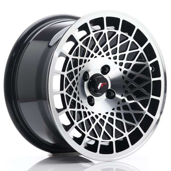 JR Wheels JR14 15x8 ET20 4x100 Gloss Black Machined Face