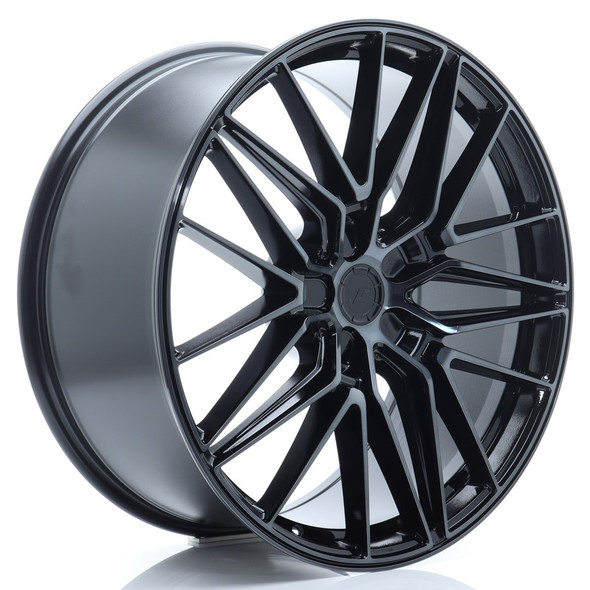 JR Wheels JR38 22x10 ET20-57 5H CUSTOM PCD Black Brushed w/Tinted Face