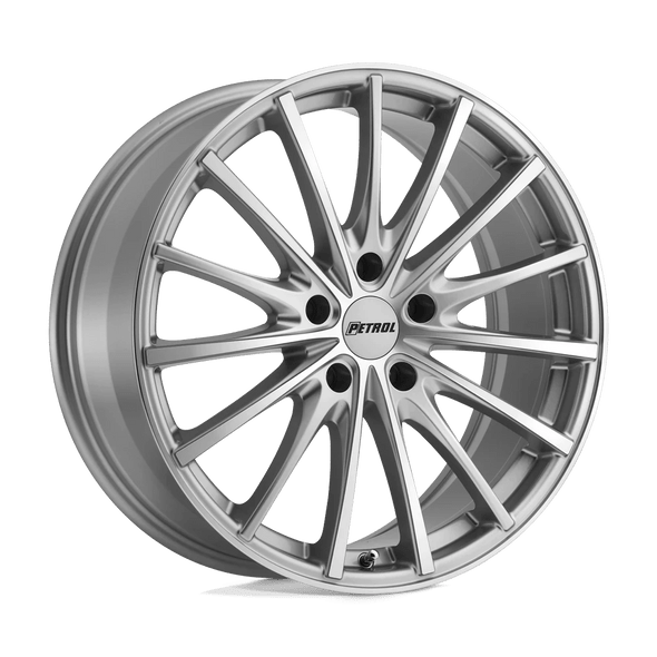 Petrol P3A 17x8 ET40 5x110 72.10mm SILVER W/ MACHINED CUT FACE (Load Rated 771kg)
