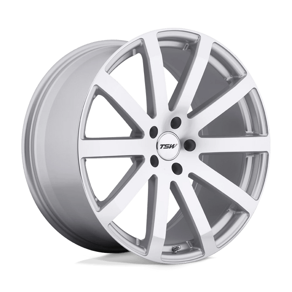 TSW BROOKLANDS 19x9.5 ET45 5x120 76.10mm SILVER W/ MIRROR CUT FACE (Load Rated 898kg)
