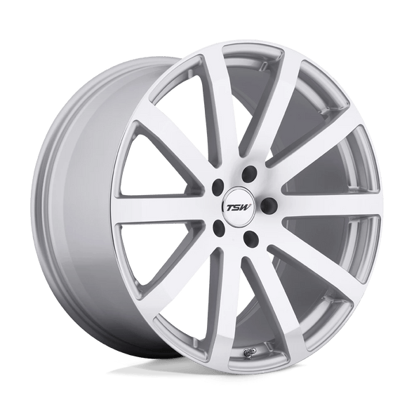 TSW BROOKLANDS 19x9.5 ET53 5x112 72.10mm SILVER W/ MIRROR CUT FACE (Load Rated 898kg)