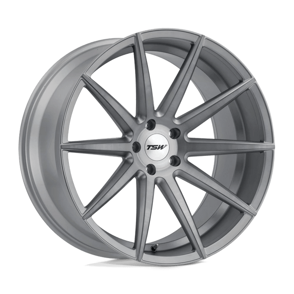 TSW CLYPSE 20x10 ET40 5x112 66.56mm TITANIUM W/ MATTE BRUSHED FACE (Load Rated 907kg)