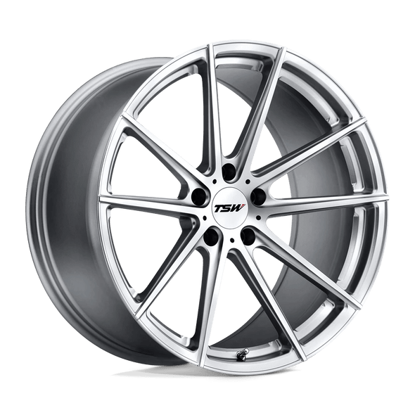 TSW BATHURST 21x10.5 ET32 5x112 66.56mm SILVER W/ MIRROR CUT FACE (Load Rated 907kg)