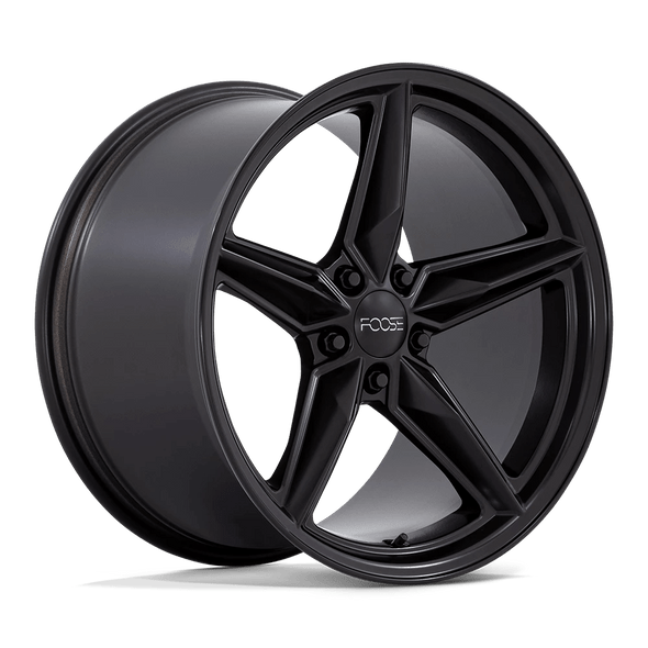 Foose F175 CF8 20x10 ET20 5x115 71.50mm MATTE BLACK (Load Rated 726kg)