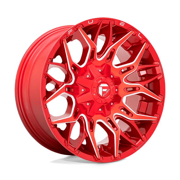 Fuel D771 TWITCH 22x10 ET-18 6x135/139.7 106.10mm CANDY RED MILLED (Load Rated 1134kg)