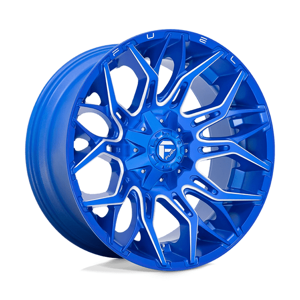 Fuel D770 TWITCH 22x10 ET-18 8x170 125.10mm ANODIZED BLUE MILLED (Load Rated 1678kg)