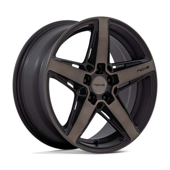 Niche M271 TERAMO 18x8 ET30 5x120 72.56mm MATTE BLACK W/ DOUBLE DARK TINT FACE (Load Rated 726kg)