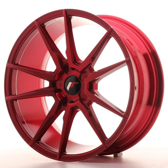 JR Wheels JR21 19x8.5 ET35-43 5H CUSTOM PCD Platinum Red