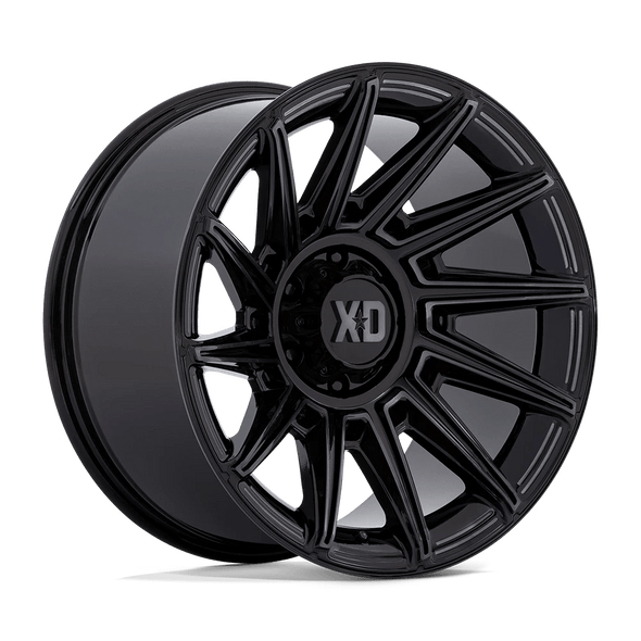 XD XD867 SPECTER 20x10 ET-18 8x165 125.10mm GLOSS BLACK W/ GRAY TINT (Load Rated 1678kg)