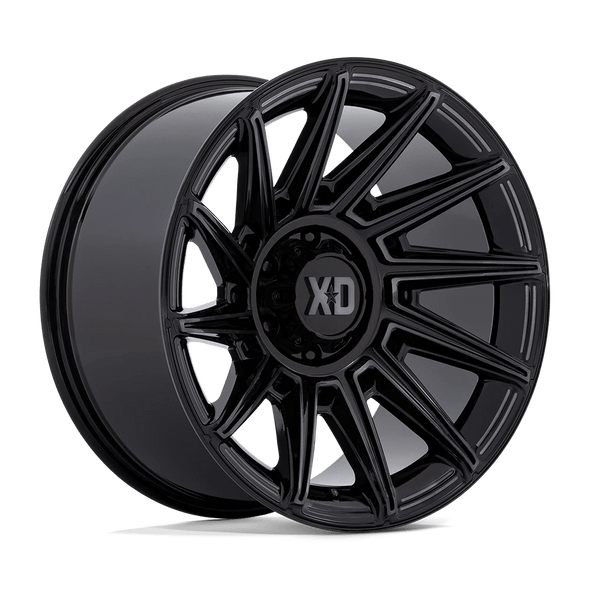 XD XD867 SPECTER 20x10 ET-18 8x170 125.10mm GLOSS BLACK W/ GRAY TINT (Load Rated 1678kg)