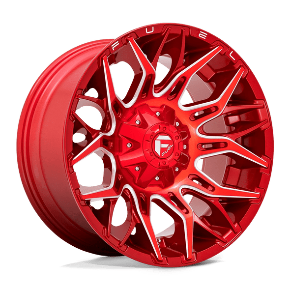 Fuel D771 TWITCH 20x10 ET-18 5x139.7/150 110.10mm CANDY RED MILLED (Load Rated 1134kg)