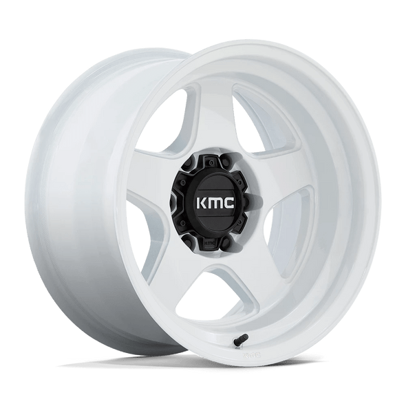 KMC KM728 LOBO 17x8.5 ET18 6x140 106.10mm GLOSS WHITE (Load Rated 1134kg)