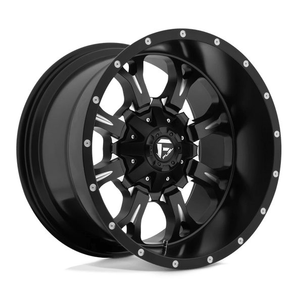 Fuel D517 KRANK 20x12 ET-44 6x135/140 106.10mm MATTE BLACK MILLED (Load Rated 1134kg)