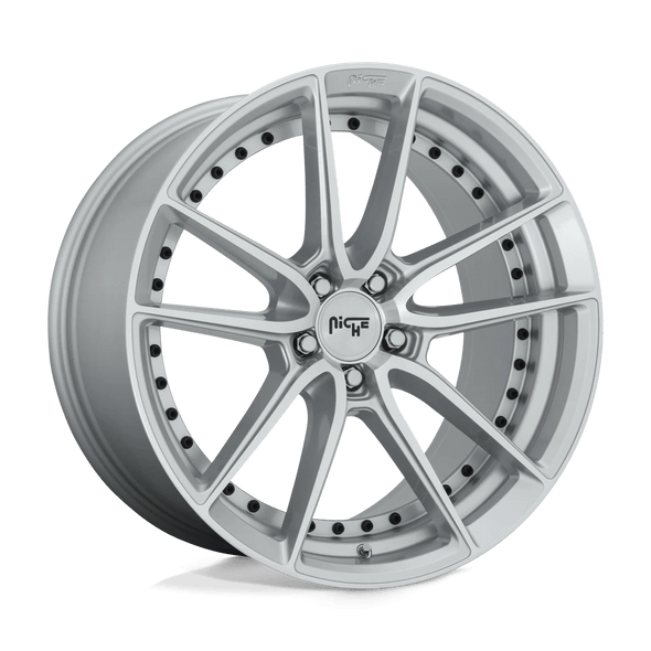 Niche M221 DFS 19x9.5 ET35 5x114 72.56mm GLOSS SILVER MACHINED (Load Rated 816kg)