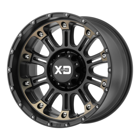 XD XD829 HOSS II 20x9 ET18 6x139.7 106.10mm SATIN BLACK MACH W/ DARK TINT (Load Rated 1134kg)