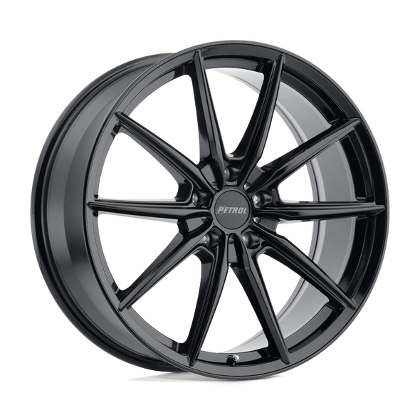 Petrol P4B 19x8 ET35 5x120 76.10mm GLOSS BLACK (Load Rated 771kg)