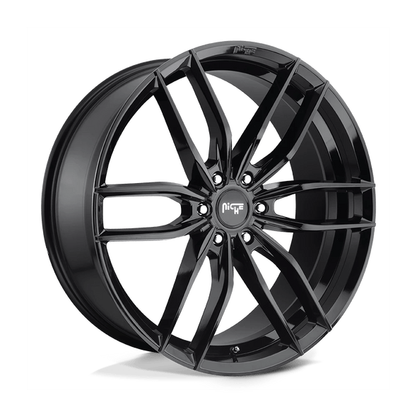 Niche M209 VOSSO 20x9 ET20 6x140 106.10mm GLOSS BLACK (Load Rated 1043kg)
