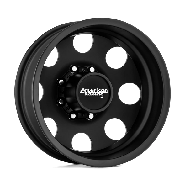 American Racing AR204 BAJA DUALLY 17x6 ET-134 8x165 121.50mm SATIN BLACK - REAR (Load Rated 1451kg)