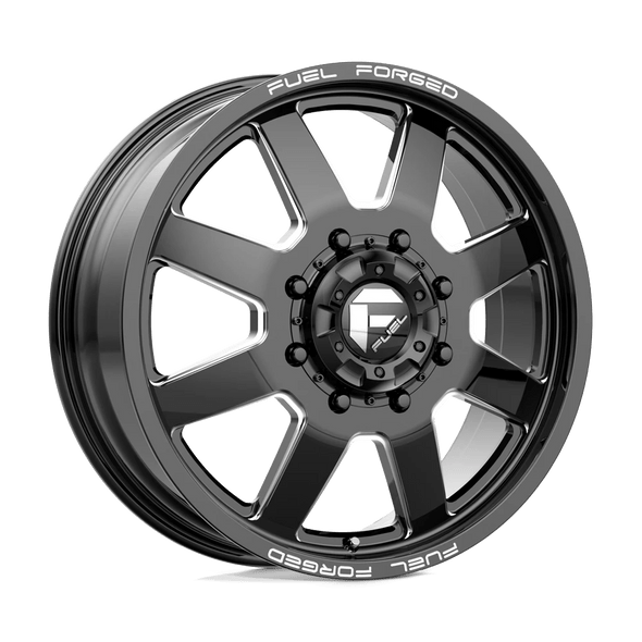 Fuel DE09 FF09D 24x8.25 ET-225 10x225 170.10mm MATTE BLACK MILLED (Load Rated 1134kg)