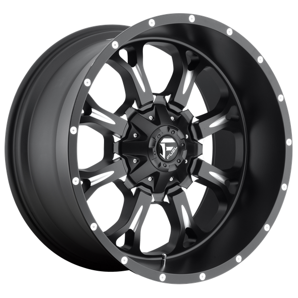 Fuel D517 KRANK 18x9 ET-13 6x135/139.7 106.10mm MATTE BLACK MILLED (Load Rated 1134kg)