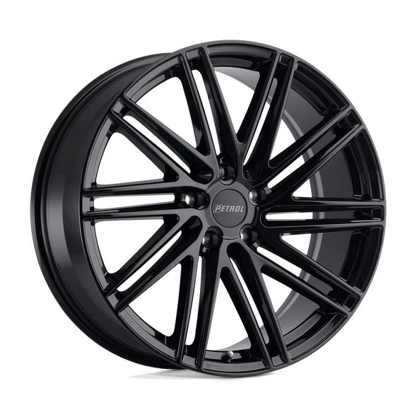 Petrol P1C 17x8 ET40 5x110 72.10mm GLOSS BLACK (Load Rated 771kg)