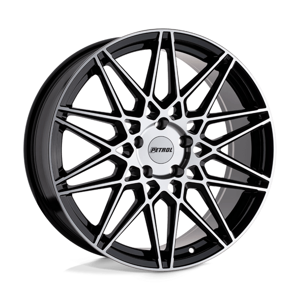 Petrol P3C 20x8.5 ET40 5x114 76.10mm GLOSS BLACK W/ MACHINED FACE (Load Rated 907kg)