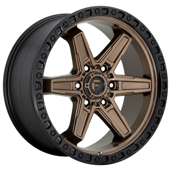 Fuel D699 KICKER 17x9 ET-12 5x127 71.50mm MATTE BRONZE BLACK BEAD RING (Load Rated 1134kg)