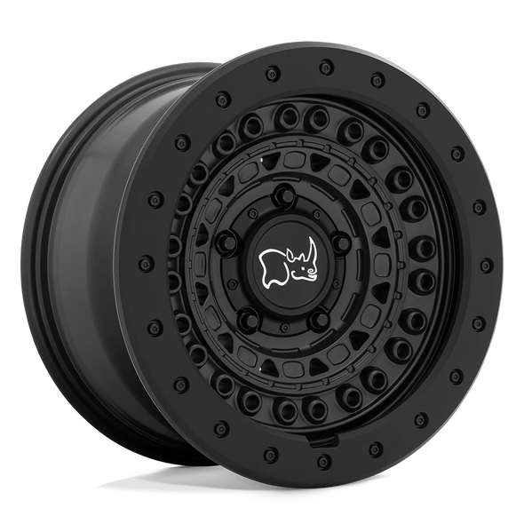 Black Rhino BARRICADE 17x8.5 ET-18 5x127 71.50mm GUN BLACK W/ BLACK ROCK GUARD (Load Rated 1111kg)