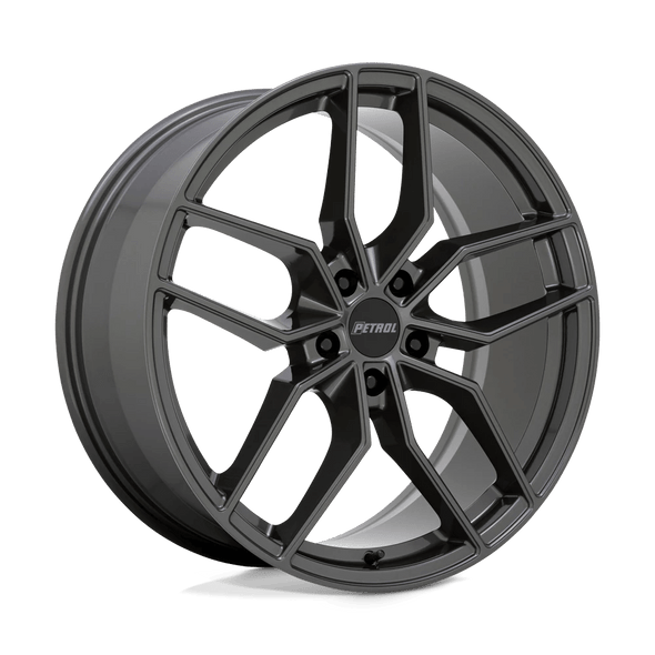 Petrol P5C 17x8 ET35 5x120 76.10mm GLOSS GUNMETAL (Load Rated 771kg)