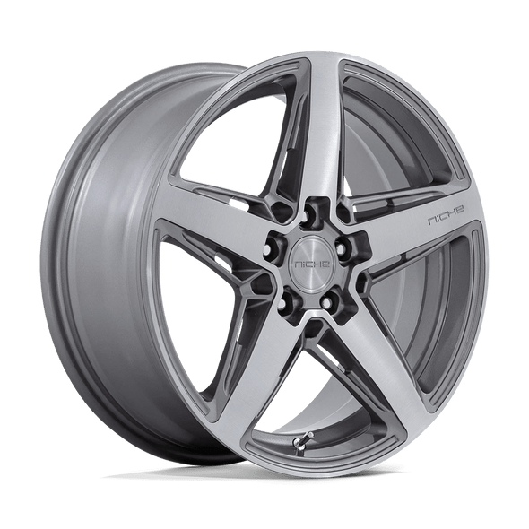 Niche M270 TERAMO 18x8 ET30 5x100 66.06mm ANTHRACITE BRUSHED FACE TINT CLEAR (Load Rated 726kg)