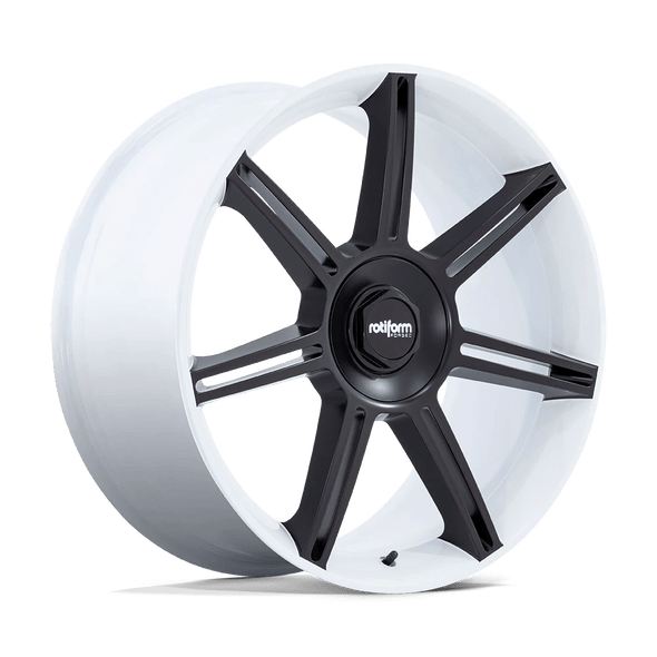 Rotiform FRA 22x10 ET56 5x130 71.50mm GLOSS WHITE W/ M-BLACK SPOKES (Load Rated 907kg)