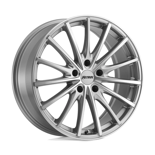 Petrol P3A 19x8 ET35 5x120 76.10mm SILVER W/ MACHINED CUT FACE (Load Rated 771kg)