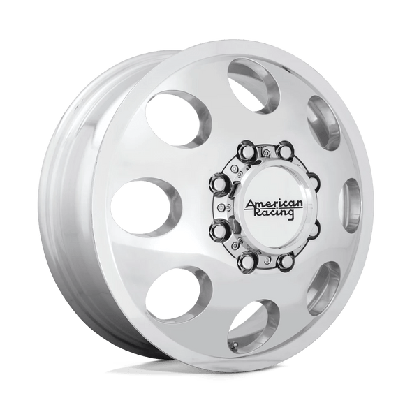 American Racing AR204 BAJA DUALLY 16x6 ET111 8x170 125.10mm POLISHED - FRONT (Load Rated 1361kg)