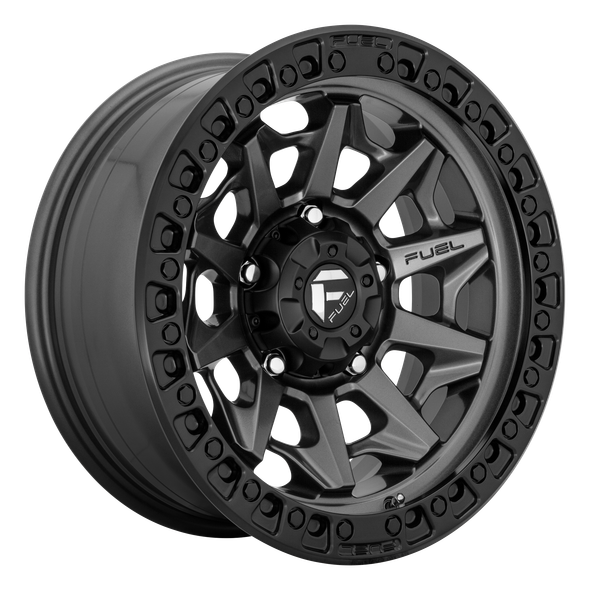 Fuel D716 COVERT 17x8.5 ET14 6x114.3 66.06mm MATTE GUN METAL BLACK BEAD RING (Load Rated 1134kg)