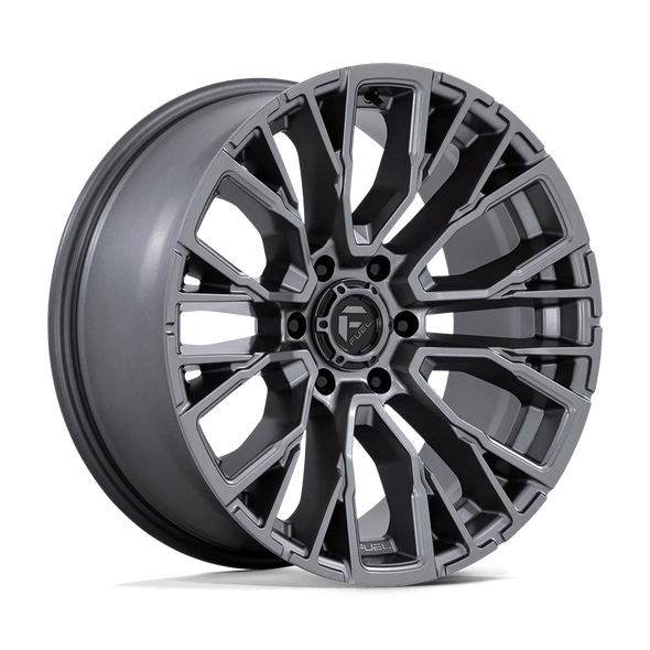 Fuel D848 REBAR 20x9 ET1 6x139.7 106.10mm MATTE GUNMETAL (Load Rated 1134kg)