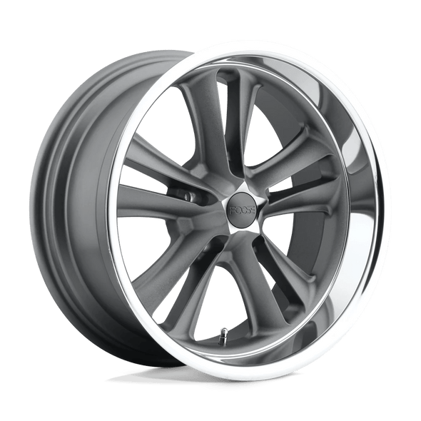 Foose F099 KNUCKLE 17x8 ET01 5x114.3 72.56mm MATTE GUN METAL MACHINED (Load Rated 726kg)