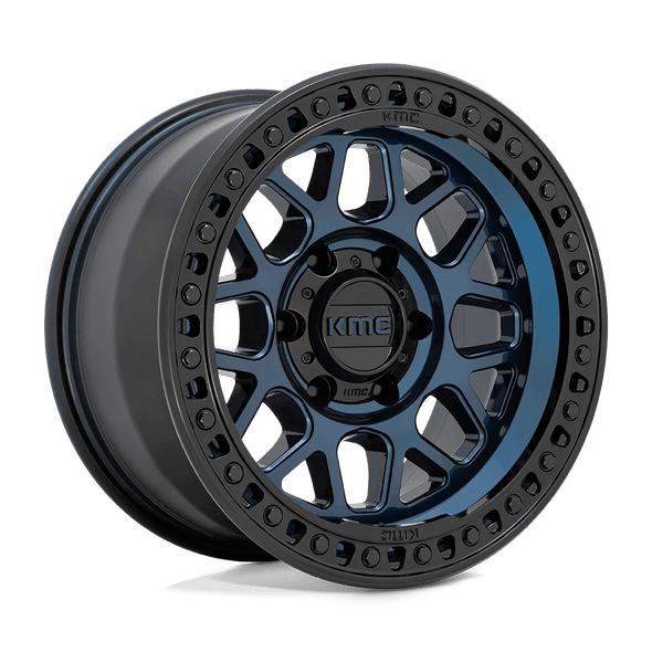 KMC KM549 GRS 17x8.5 ET0 5x127 71.50mm MIDNIGHT BLUE W/ GLOSS BLACK LIP (Load Rated 1134kg)