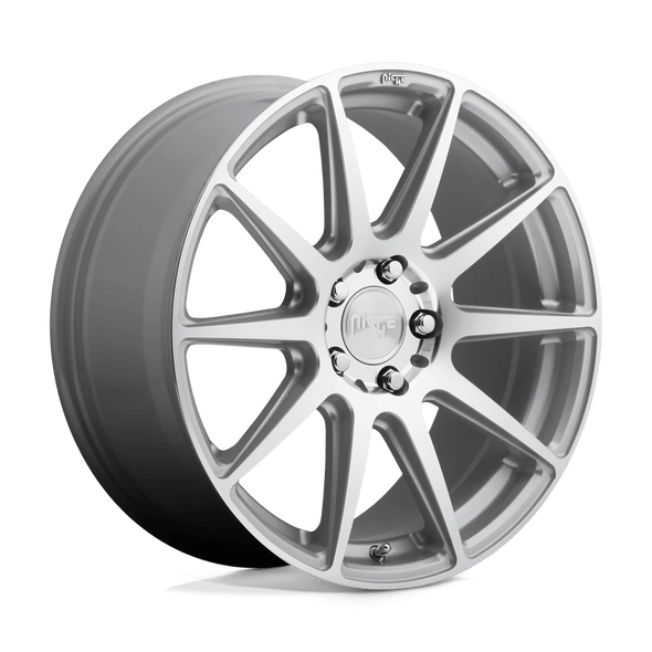 Niche M146 ESSEN 18x8 ET40 5x120 72.56mm GLOSS SILVER MACHINED (Load Rated 726kg)