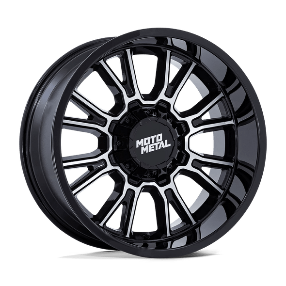 Moto Metal MO810 LEGACY 20x9 ET01 5x127/140 78.10mm GLOSS BLACK MACHINED (Load Rated 1134kg)