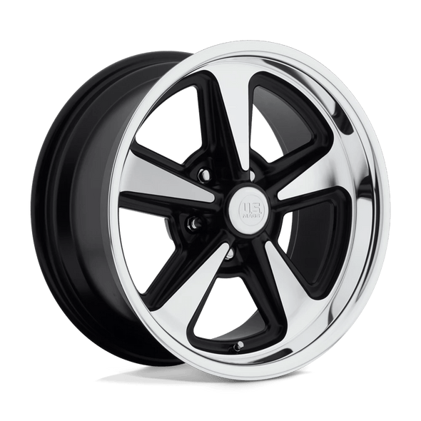 US MAGS U109 BANDIT 17x9 ET08 5x120.65 72.56mm MATTE BLACK MACHINED (Load Rated 726kg)