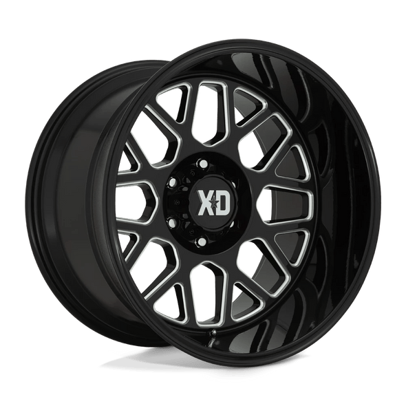 XD XD849 GRENADE 2 20x10 ET-18 6x139.7 106.10mm GLOSS BLACK MILLED (Load Rated 1134kg)